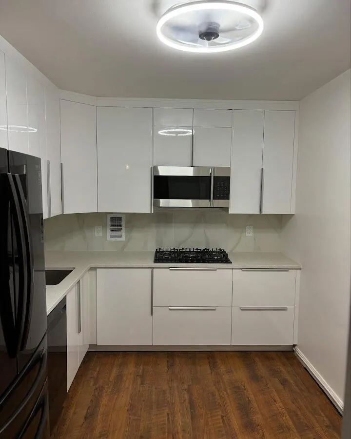 Renovated kitchen with quartz countertops in Harrietstown